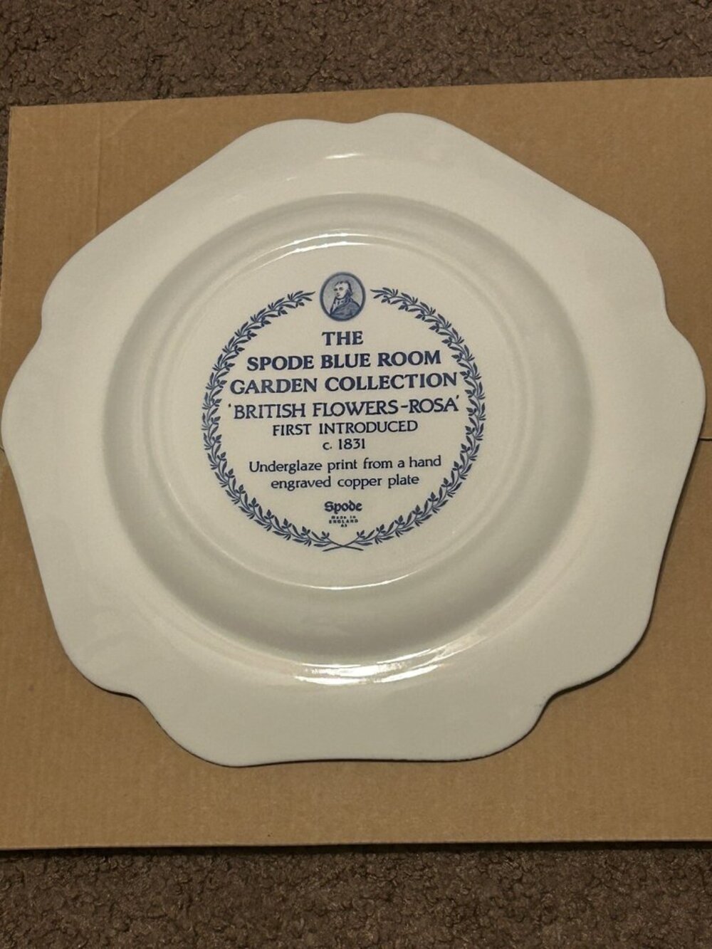 Spode Blue Room Garden Collection Boxed Set of 4 Collector Plates - Picture 7 of 14